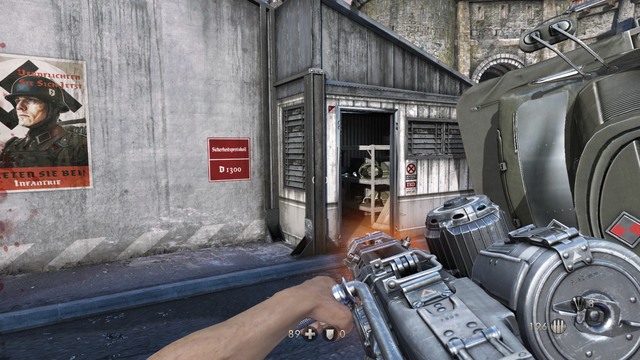 After that, collect ammunition and health regeneration, and go to the place shown in the picture, i - Chapter 4 - Escape! - Walkthrough - Wolfenstein: The Old Blood - Game Guide and Walkthrough