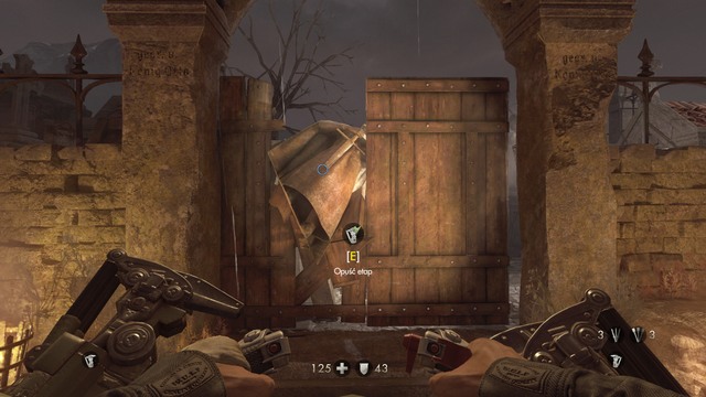 You have reach another lever on the opposite site - Chapter 7 - Old Town - Walkthrough - Wolfenstein: The Old Blood - Game Guide and Walkthrough