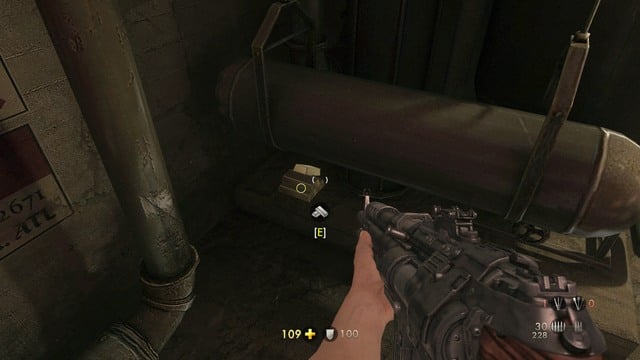 Piece of gold #24 - Chapter 3 -Wolfenstein Keep - Secrets - Wolfenstein: The Old Blood - Game Guide and Walkthrough