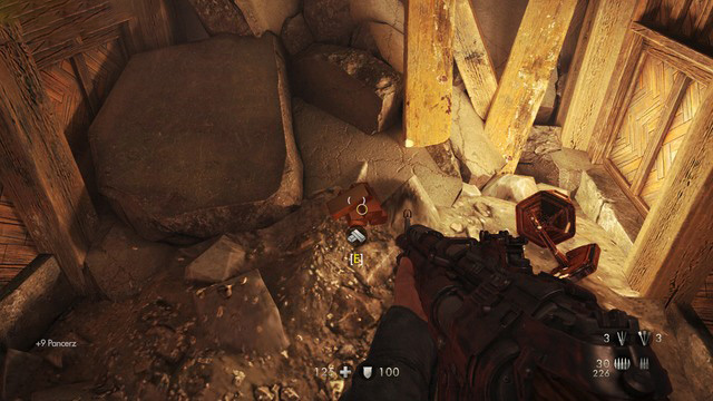 Piece of gold #44 - Chapter 6 - Ruins - Secrets - Wolfenstein: The Old Blood - Game Guide and Walkthrough