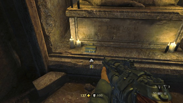 Piece of gold #57 - Chapter 8 - Dig Site - Secrets - Wolfenstein: The Old Blood - Game Guide and Walkthrough