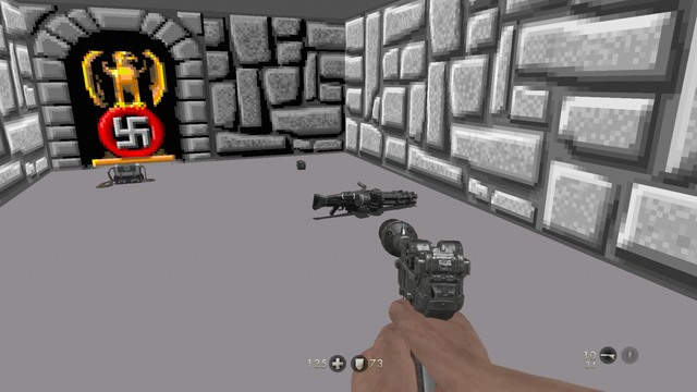 Minigun is one of the weapons hidden in the nightmare. - Nightmare #2 - Nightmares - Wolfenstein: The Old Blood - Game Guide and Walkthrough