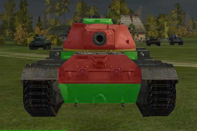 The hull of the FV215b is similar, in its shape, to the one that you see on its predecessors - FV215b - British heavy tanks - World of Tanks - Game Guide and Walkthrough