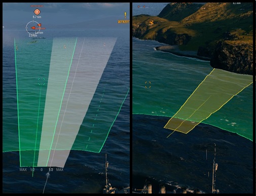 Dont treat the gray field that helps in aiming as some sort of oracle. Its very imprecise and doesnt consider many factors. - Aiming and shooting - Game mechanics - World of Warships - Game Guide and Walkthrough