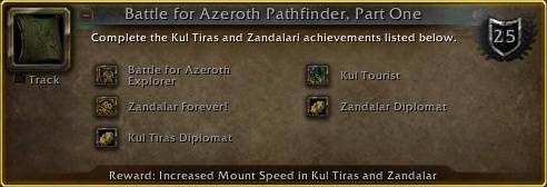 As in the Legion expansion, the basic requirement in the latest add-on is to achieve Pathfinder, Part One - Flying in WOW Battle for Azeroth - FAQ - World of Warcraft Battle for Azeroth Game Guide