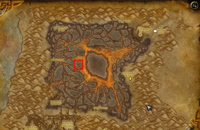 Sargerass sword, after the events in Legion expansion was driven into Silithus (location on the map above). - How to get to Silithus and begin A Dying World quest in WOW Battle for Azeroth? - FAQ - World of Warcraft Battle for Azeroth Game Guide