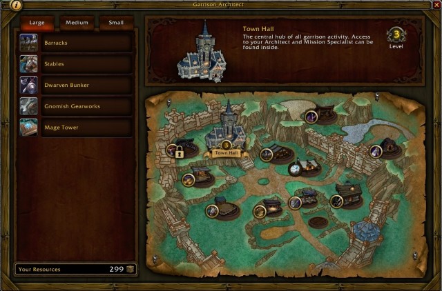 You build structures by dragging an appropriate icon onto the empty field. - The purpose and functions of the garrison - Detailed guide - World of Warcraft: Warlords of Draenor Game Guide