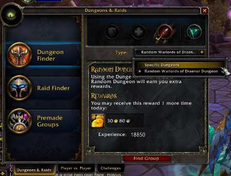As you can see, using the search engine ensures you with lots of gold and experience, once a day. - Dungeons - Detailed guide - World of Warcraft: Warlords of Draenor Game Guide