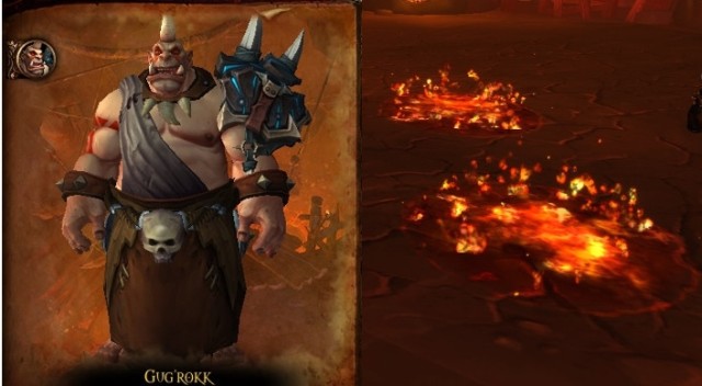 The indispensable element of the battle against Gugrokk is maneuvering around the pools of magma. - Bloodmaul Slag Mines - Detailed guide - World of Warcraft: Warlords of Draenor Game Guide