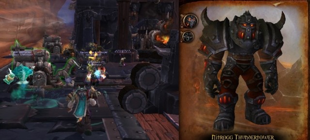 The key to victory is killing the orcs with barrels, lifting them and using the cannons to wound the opponent. - Grimrail Depot - Detailed guide - World of Warcraft: Warlords of Draenor Game Guide