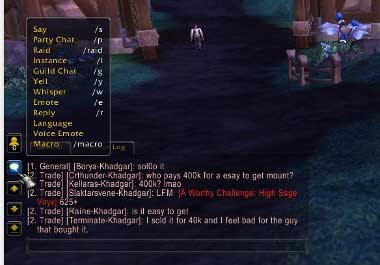 On the left side of the screen you can see a big box - 1. Game interface - World of Warcraft: Warlords of Draenor in 10 Easy Steps - World of Warcraft: Warlords of Draenor Game Guide