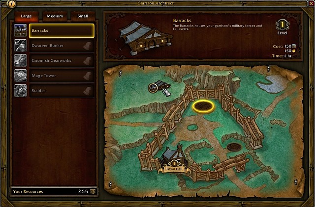 The way your garrison looks changes as you upgrade it. - 8. The Garrison - World of Warcraft: Warlords of Draenor in 10 Easy Steps - World of Warcraft: Warlords of Draenor Game Guide