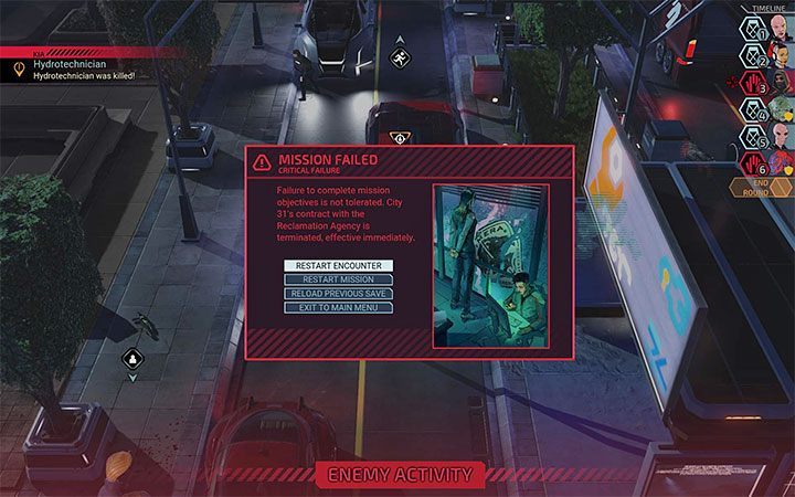 If you failed, you got a few options - XCOM Chimera Squad: Losing the campaign - how to avoid it? - FAQ - XCOM Chimera Squad Guide