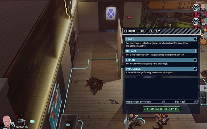 An important feature of XCOM Chimera Squad is that you can change the main difficulty level during a playthrough - XCOM Chimera Squad: Difficulty levels guide - Basics - XCOM Chimera Squad Guide