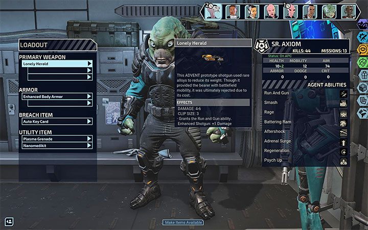 Equipping a weapon means placing it in an active slot of a hero so he is able to use it - XCOM Chimera Squad: Achievements - Appendix - XCOM Chimera Squad Guide