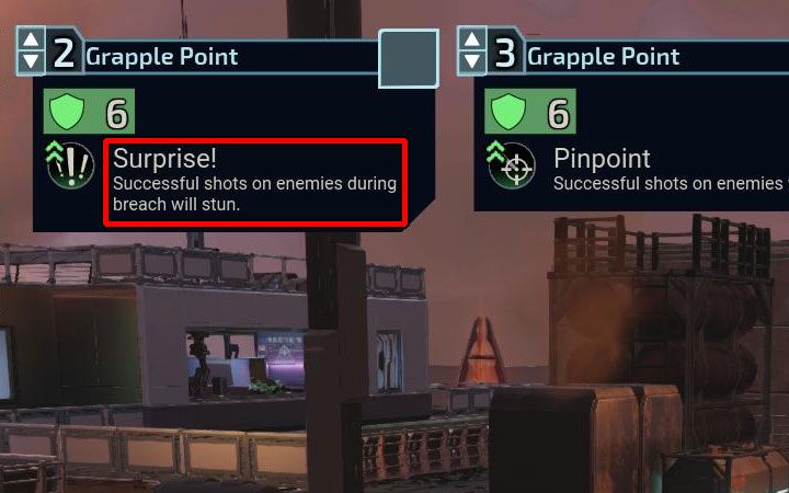 An interesting and not very obvious technique is to select Breaching Points, which in case of a successful attack guarantee that the attacked opponent will get stunned in the first round of the battle - XCOM Chimera Squad: Stunning the enemies - how to? List of options - FAQ - XCOM Chimera Squad Guide