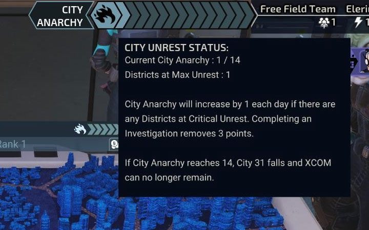 Filling that bar means losing the campaign - XCOM Chimera Squad: Headquarters - Basics - XCOM Chimera Squad Guide