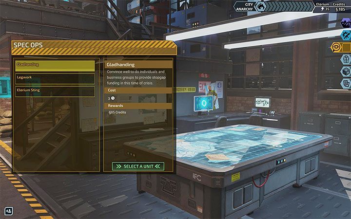 4) Spec Ops - you can assign heroes a variety of Special Tasks - XCOM Chimera Squad: Headquarters - Basics - XCOM Chimera Squad Guide