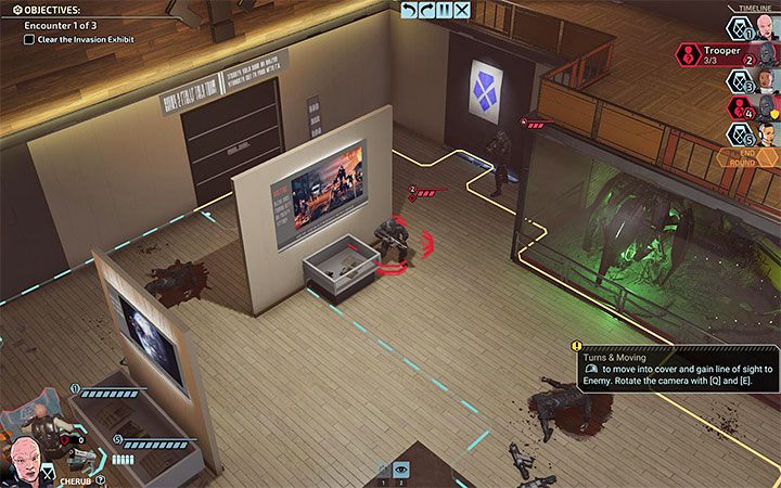 The timeline is visible in the top right corner of the screen and is not merely cosmetic, as it allows you to find out in what order the characters will perform their movements - XCOM Chimera Squad: Combat, tips - Basics - XCOM Chimera Squad Guide