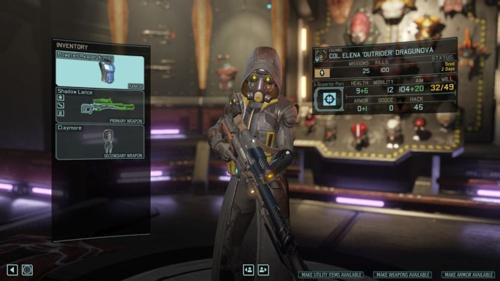 Equipment available to the Reaper. - Character class - Reaper | Resistance factions - Resistance factions - XCOM 2 Game Guide