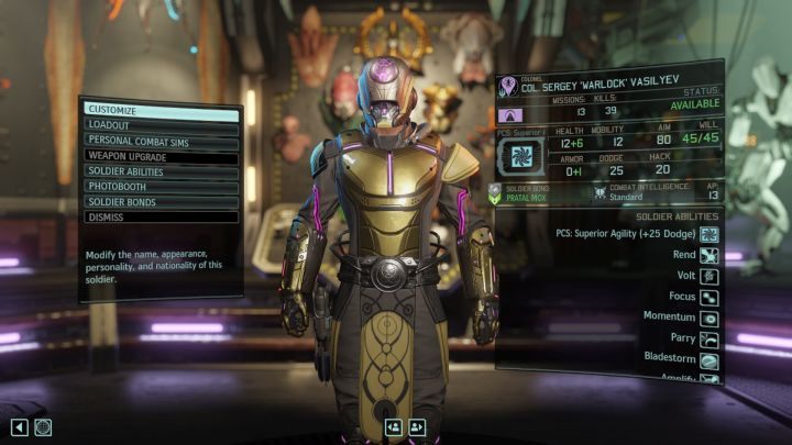 Templar character screen. - Character class - Templar | Resistance factions - Resistance factions - XCOM 2 Game Guide