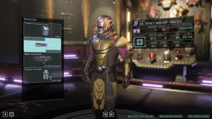 Equipment available to the Templar. - Character class - Templar | Resistance factions - Resistance factions - XCOM 2 Game Guide