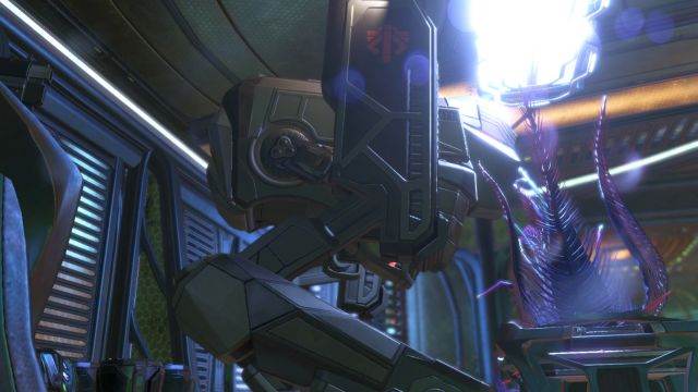 The Sectopod, a monstrosity, taking up almost half of the screen. - Sectopod | Enemies - Enemies - XCOM 2 Game Guide