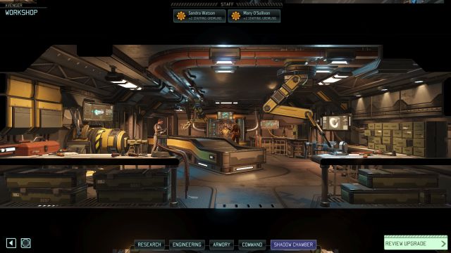 The Workshop is one of the more useful facilities. - Workshop | Available facilities - Available facilities - XCOM 2 Game Guide