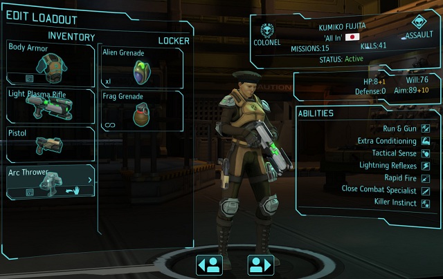 Arc Thrower in the soldiers inventory - Research - XCOM Base - XCOM: Enemy Unknown - Game Guide and Walkthrough