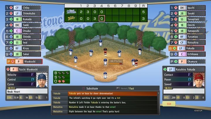 You can try to play baseball for the first time by completing a side mission (Substory 34) numbered 34 in Onomichi - Yakuza 6 Trophy Guide - Basics - Yakuza 6 Game Guide