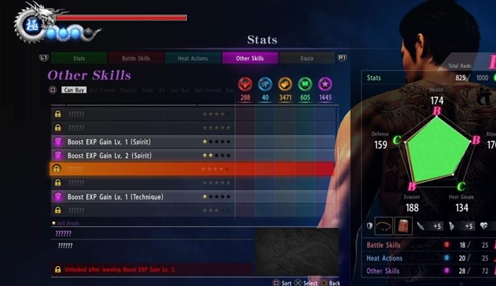 You should also invest in other abilities from Other Skills, especially when you are aiming for a 100% completion of the game - Best skills in Yakuza 6 - FAQ - Yakuza 6 Game Guide