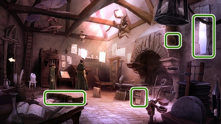 Ask Ezequiel about glasses (information in the inventory) - Chapter Two - The sacred monastery of Santa Brigida | Walkthrough - Walkthrough - Yesterday Origins Game Guide