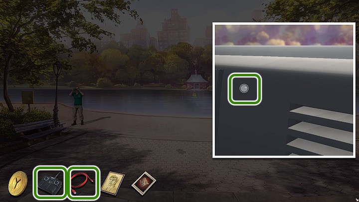 Then put the cable into the USB port and the remote control connect with cable - Chapter Three - New York | Walkthrough - Walkthrough - Yesterday Origins Game Guide