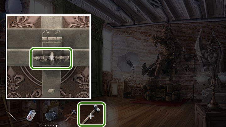 Come back to the workshop and use nylon hammer on the bolt - Chapter One - Paris | Walkthrough - Walkthrough - Yesterday Origins Game Guide