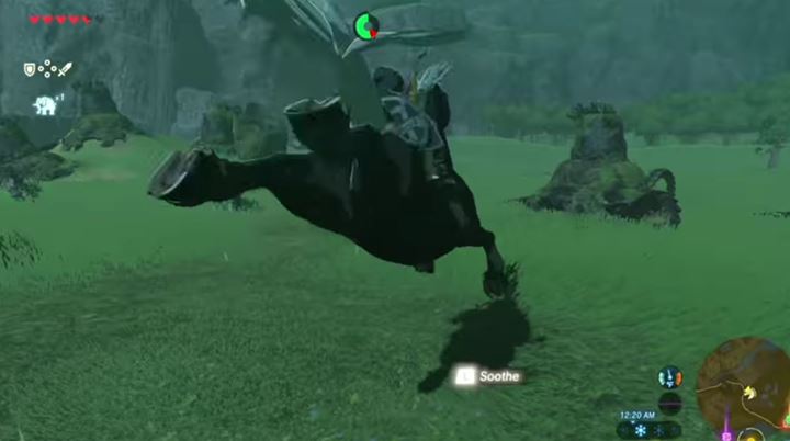 If you mount a wild horse, it will buck and try to throw you off. - Horses - How to find and tame them in Zelda Breath of the Wild? - Gameplay Basics - The Legend of Zelda Breath of the Wild Guide