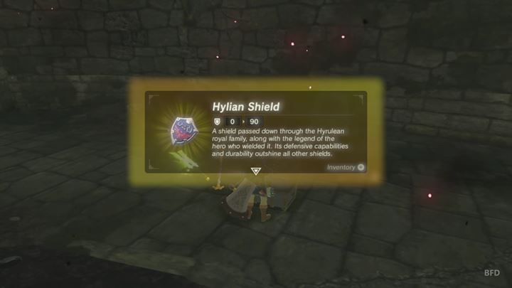 After the battle, youll find the best shield available in the game in the chest - How to get Hylian Shield in Zelda Breath of the Wild?? - FAQ - Frequently asked questions - The Legend of Zelda Breath of the Wild Guide