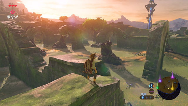 The temple is located within the ruins - The Isolated Plateau | Zelda Breath of the Wild walkthrough - Main quests - The Legend of Zelda Breath of the Wild Guide