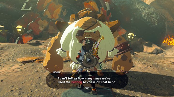 Talk to Bludo - Free the Divine Beasts | Zelda Breath of the Wild walkthrough - Main quests - The Legend of Zelda Breath of the Wild Guide