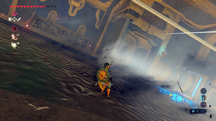 The terminal is behind the bars - Divine Beast Vah Medoh | Zelda Breath of the Wild walkthrough - Main quests - The Legend of Zelda Breath of the Wild Guide