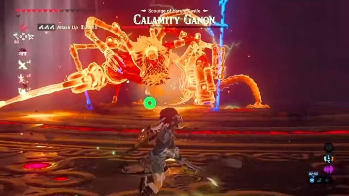 The enemy will surround himself with a shield - you can take it down by deflecting the laser. - Calamity Ganon | Bossfight in Zelda Breath of the Wild - Bossfights - The Legend of Zelda Breath of the Wild Guide