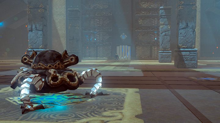 Fight with Guardian Scout. - All Shrines in Zelda Breath of the Wild - Shrines - The Legend of Zelda Breath of the Wild Guide