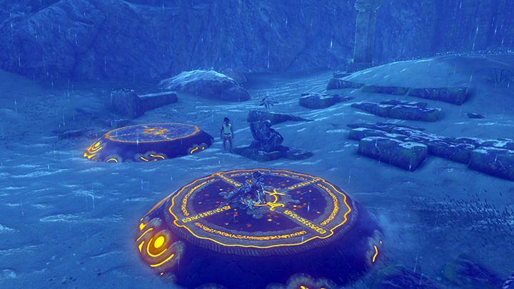 Crouch on the pedestal. - All Shrines in Zelda Breath of the Wild - Shrines - The Legend of Zelda Breath of the Wild Guide