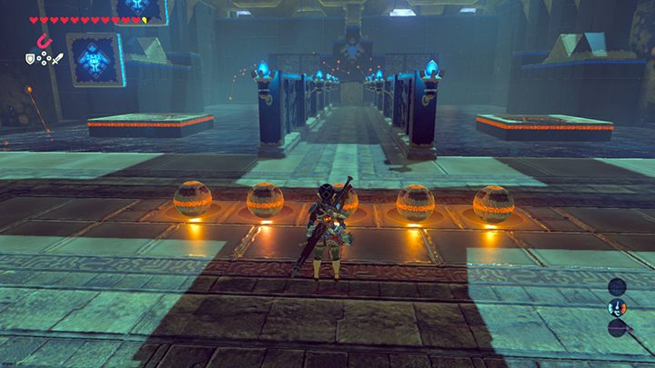 Lift the sphere and put it on the launcher. - All Shrines in Zelda Breath of the Wild - Shrines - The Legend of Zelda Breath of the Wild Guide