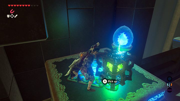 Place the block next to the crystal to power it up. - All Shrines in Zelda Breath of the Wild - Shrines - The Legend of Zelda Breath of the Wild Guide