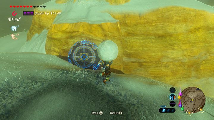 Position yourself so that the shadow of the sphere fell on the mountain on the other side. - All Shrines in Zelda Breath of the Wild - Shrines - The Legend of Zelda Breath of the Wild Guide