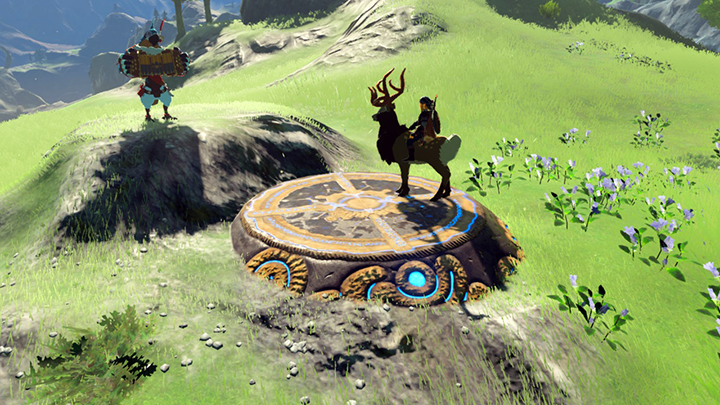 The shrine quest sees you tame a stag - Hateno Tower | Shrines in Zelda Breath of the Wild - Shrines - The Legend of Zelda Breath of the Wild Guide