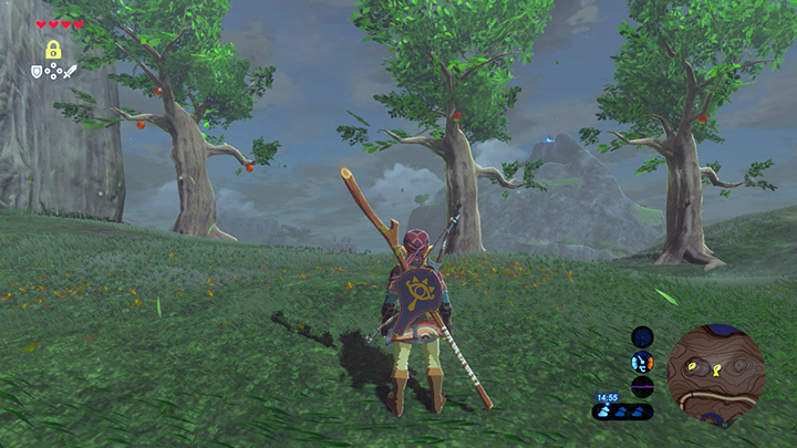 Make the apples on each tree be in the same location - Dueling Peaks Tower | Korok Seeds in Zelda Breath of the Wild - Korok Seeds - The Legend of Zelda Breath of the Wild Guide