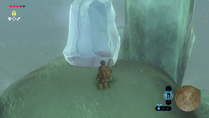 Destroy the icy rock - Hateno Tower Region | Korok Seeds in Zelda Breath of the Wild - Korok Seeds - The Legend of Zelda Breath of the Wild Guide